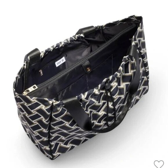 Diane Von Furstenberg x Target Collab Vintage Weave Neutral Tote Bag - Picture 2 of 7